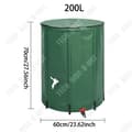 Miniatyrbild 3 av 4: TD Vattenlagringsbehållare 200L / 52 Gallon Fällbar Regnvattentank i PVC Bärbar Mångsidig Vattenåtervinning