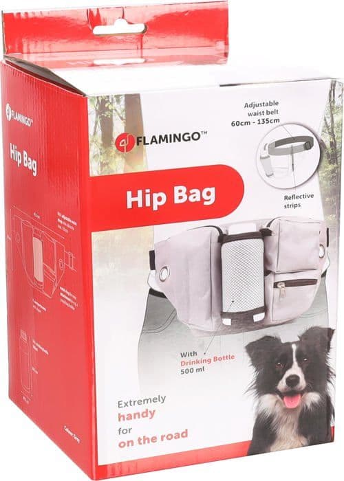 Kamelrygg - hydrationssäck - vattentätsflaska Flamingo - 520833 - Hiker midjeväska med vattenflaska 60-145CM