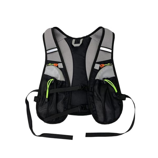Lollanda Refleksvest med Hydreringsblære – unisex, justerbar og åndbar til løb, cykling og maraton