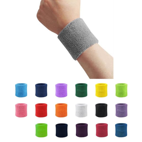 Svettband - Vristband - Korta [8cm] - Dubbelpack - Flera färgval Svart One-size
