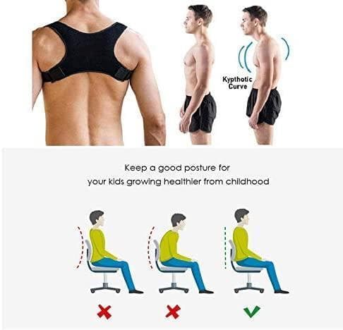 XL Posture Ryggstøtte Holdestropp for ryggen