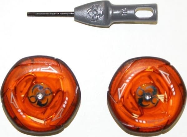 GIRO Boa knob for shoes GIRO BOA IP1 CVR (the whole set with BOA links no: b1840-944) 2 pcs red transparent