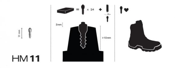 MAXIGRIP HM11 100-pack, skodubbar monterbara, dubbar löparskor, spikes löparskor