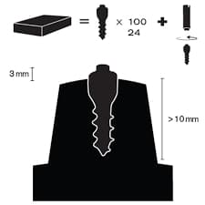 MAXIGRIP HM11 100-pack, skodubbar monterbara, dubbar löparskor, spikes löparskor