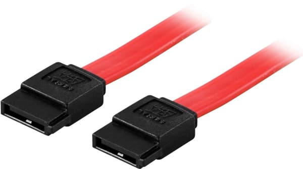 DELTACO SATA/SAS-kabel, ret-ret, 0,3m