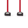 Miniatyrbild 3 av 4: Nedis SATA kabel | 1.5 Gbps | SATA 7-Pin Hona | SATA 7-Pin Hona | Nickelplaterad | 0.50 m | Platt | PVC | Röd | Låda