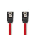 Miniatyrbild 2 av 4: Nedis SATA kabel | 1.5 Gbps | SATA 7-Pin Hona | SATA 7-Pin Hona | Nickelplaterad | 0.50 m | Platt | PVC | Röd | Låda