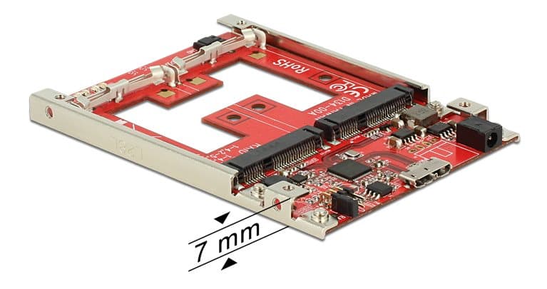 DeLOCK 2x mSATA to USB 3.1 Gen2 converter, 2,5", RAID, USB micro B