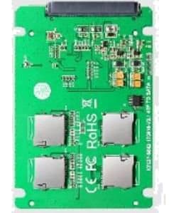 4x Micro SD card to SATA expansion card, RAID 0 support, 22pin SATA, g