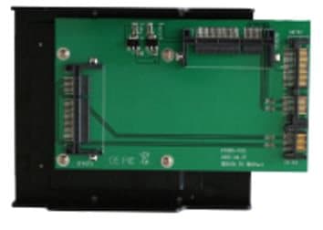 Dual CFast Card to dual SATA, 22pin SATA, green
