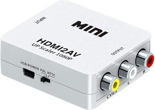 HDMI till Composite RCA CVBS AV Converter Adapter