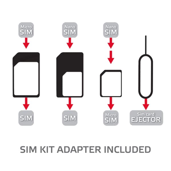 SIM-sett SIM-kortadaptere 3-pakning