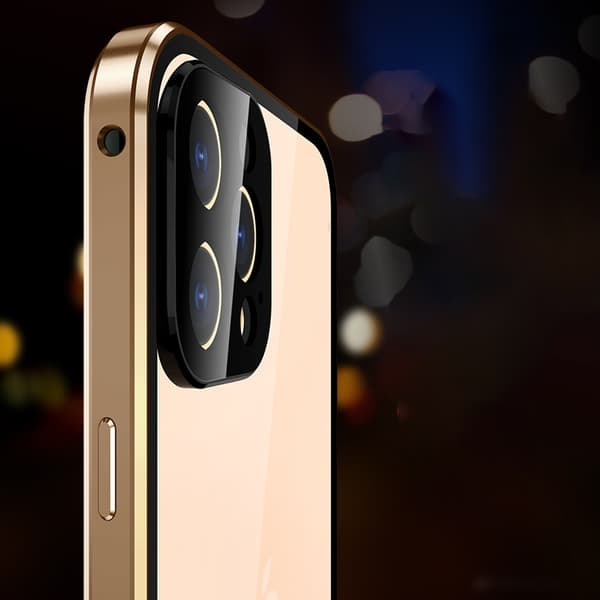 doubelsidig för iphone 12mini|guld