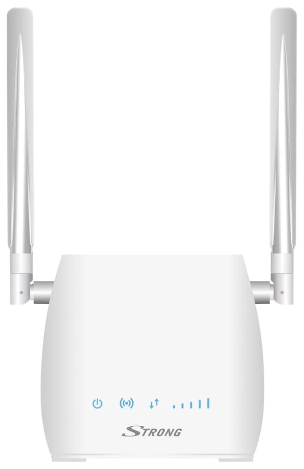 STRONG 4G LTE router 300M/ Wi-Fi standard 802.11 b/g/n/ 300 Mbit/s/ 2,4GHz/ 1x LAN/ USB/ SIM slot/ 2 odnímatelné antény