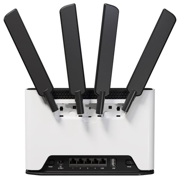 MikroTik Chateau 5G ax, 4x GLAN, 2,5 GLAN, 2.4+5GHz, 802.11a/b/g/n/ac/ax, LTE 20, USB 3.0, L4, indoor