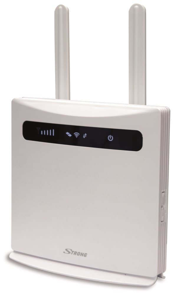 STRONG 4G LTE router 300/ Wi-Fi standard 802.11 b/g/n/ 300 Mbit/s/ 2,4GHz/ 4x LAN (1x WAN)/ USB/ SIM slot/ bílý Hvid