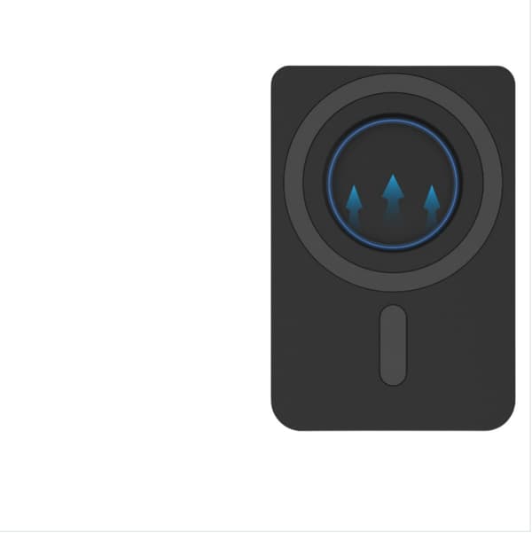 INF Elegant magnetisk kortholder for Apple iPhones Sort