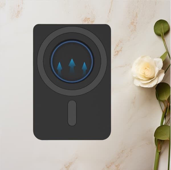 INF Elegant magnetisk kortholder for Apple iPhones Sort