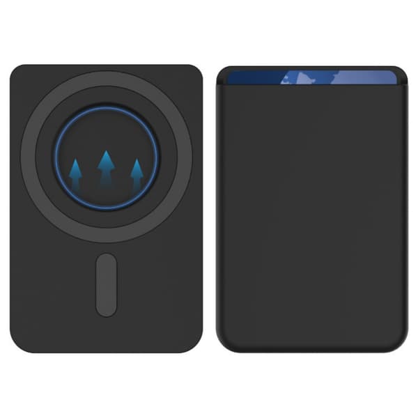 INF Elegant magnetisk kortholder for Apple iPhones Sort