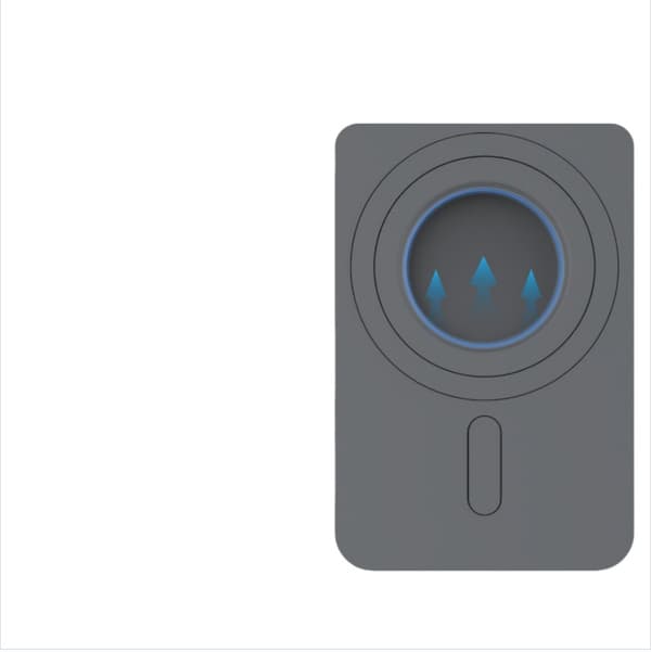 INF Elegant magnetisk kortholder for Apple iPhones Grå
