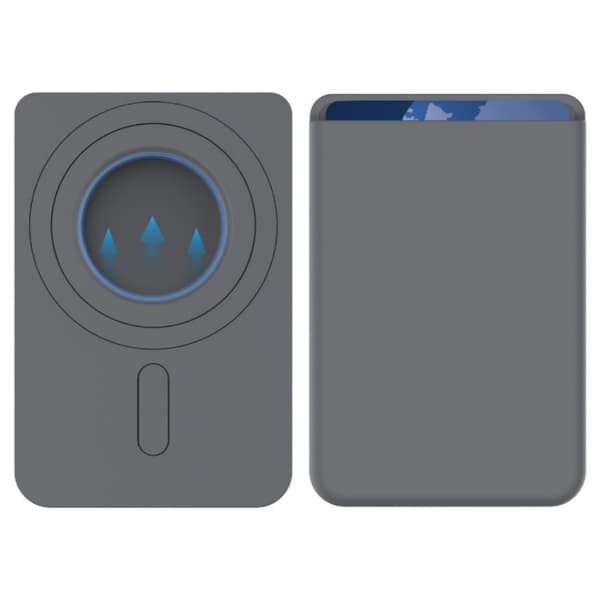 INF Elegant magnetisk kortholder for Apple iPhones Grå