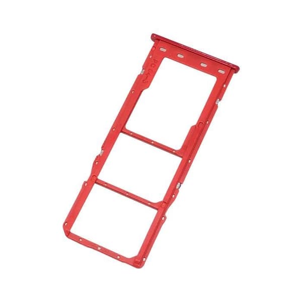Simkortslåda - AVIZAR - Galaxy A10 - 2x Nano Sim och microSD - Röd