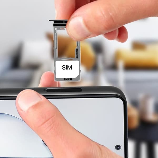 Kortfack för Samsung Note 10 Lite - Svart - Ersättning - Nano SIM - Micro SD