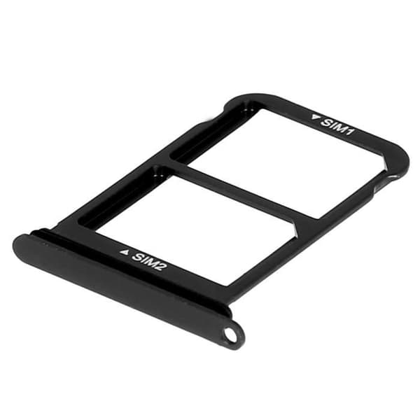 Dubbla Nano SIM-kortfack Huawei P20 Ersättningsadapter - Svart