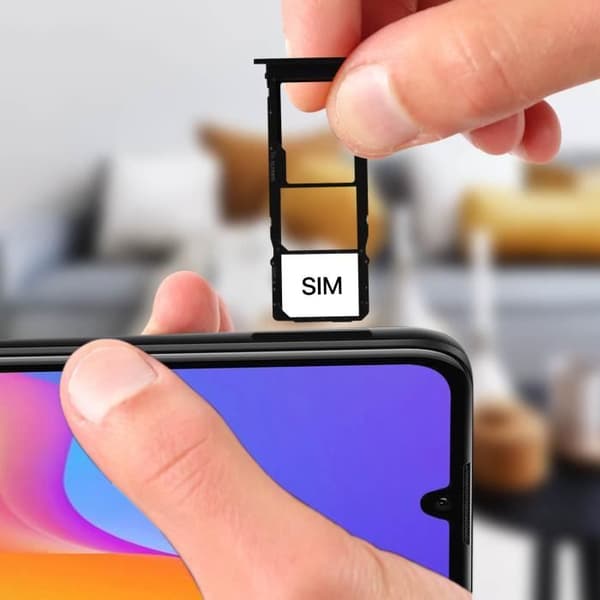 Honor 8A 2020 kortfack - AVIZAR - Svart utbyte - 2x Nano SIM och Micro SD