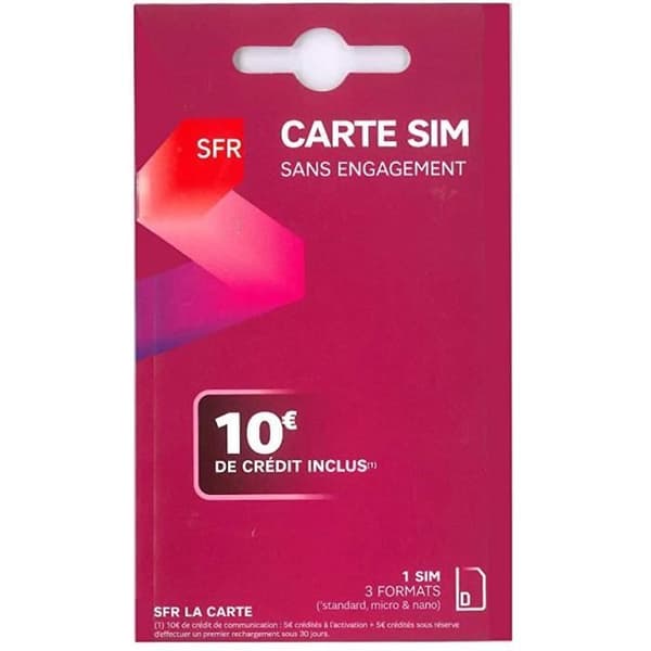 Lot om 20 simkort Sfr 10 € kredit