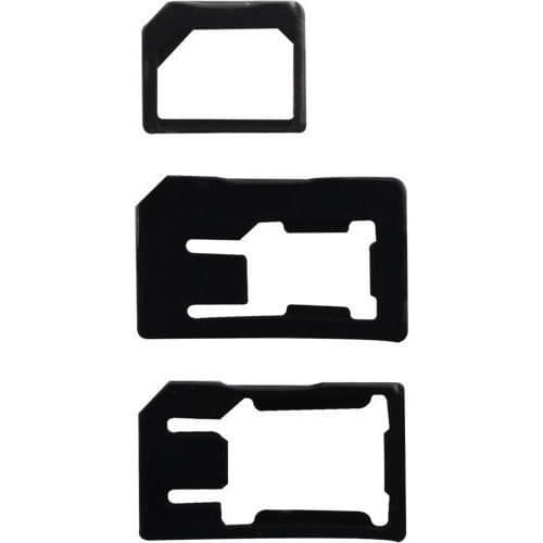 Micro/Nano SIM-adaptrar för smartphones - BIGBEN CONNECTED - Set med 3 - Grå