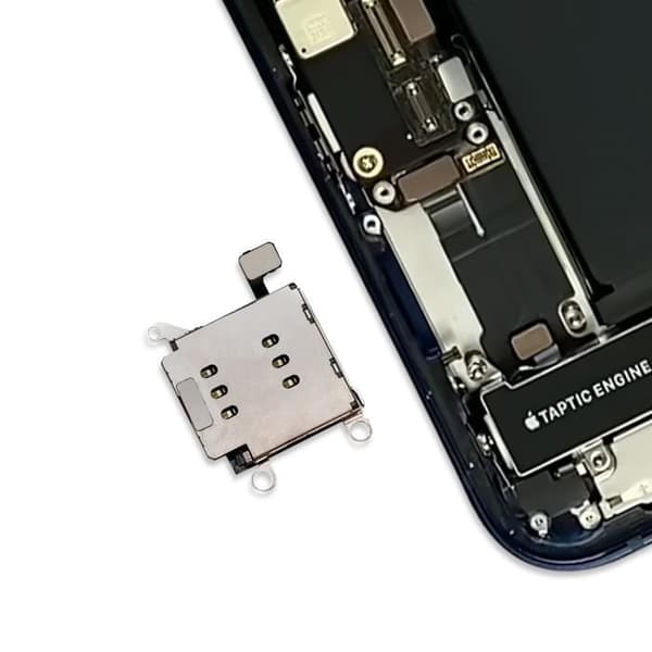 Ersättnings SIM-kortläsare för iPhone 12 Grå