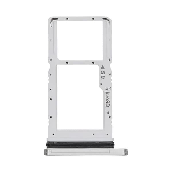 SIM-kortfack för Samsung Galaxy Tab A7 + Samsung micro-SD-kortplats Silver