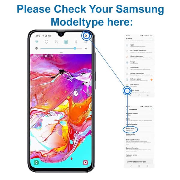 Samsung Galaxy A80 Reservdel Dual Sim-Kortläsare