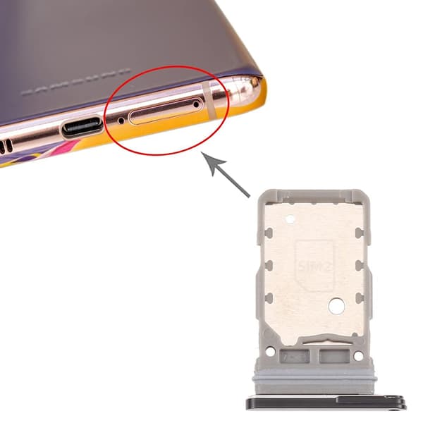 Samsung Galaxy S23 Ultra - Dual Sim-Kortläsare Reservdel Svart