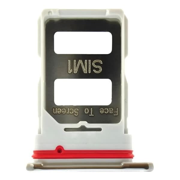 SIM-kortslåda - AVIZAR - Xiaomi Mi 11i - Dual Nano SIM - Vit