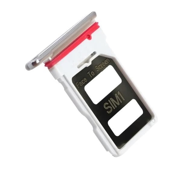 SIM-kortslåda - AVIZAR - Xiaomi Mi 11i - Dual Nano SIM - Vit
