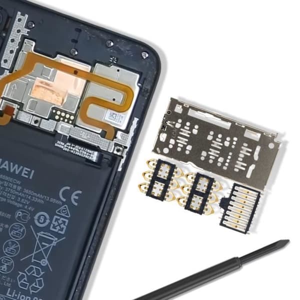 Ersättnings SIM-kortläsare för Honor 8X Svart