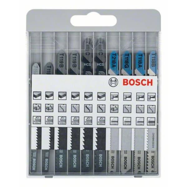 Bosch Accessories 2607010630 Sticksågbladset trä/metall Basic, 10-delars 1 set