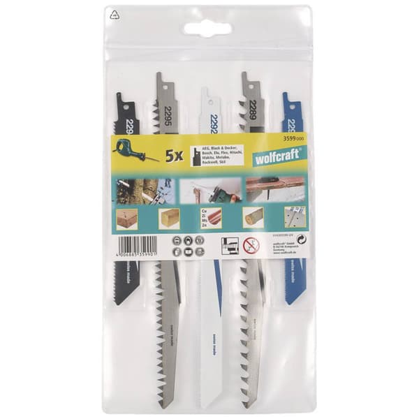 Wolfcraft 3599000 5 tigersågblad 5 st