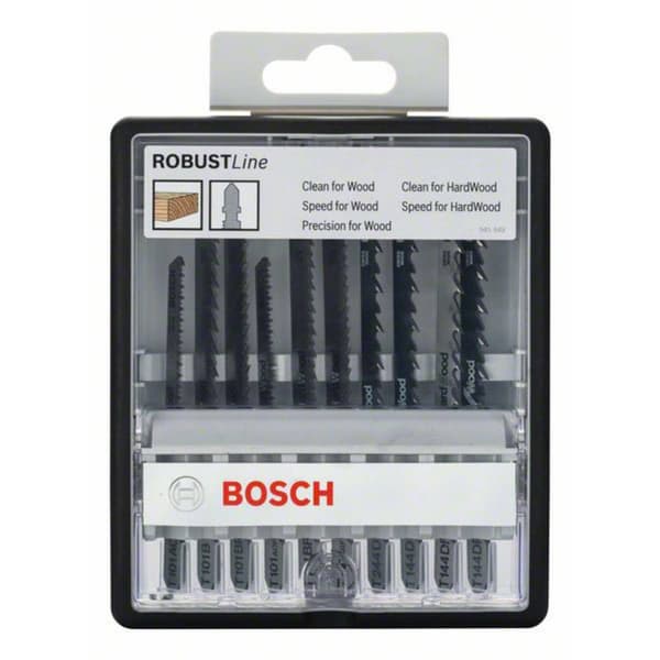 Bosch Accessories 2607010540 10-delars Robust Line Wood Expert-sticksågsbladsats T-skaft - - 1 set