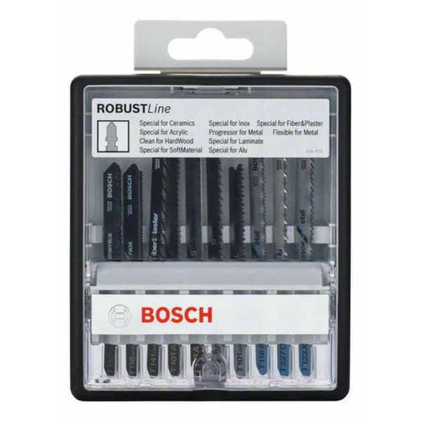 Bosch Accessories 2607010574 10-delars Robust Line Top Expert-sticksågsbladsats T-skaft - - 1 set