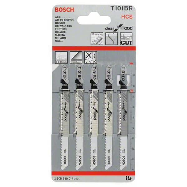 Bosch Accessories 2608630014 Sticksågsblad T 101 BR - Clean for Wood 5 st