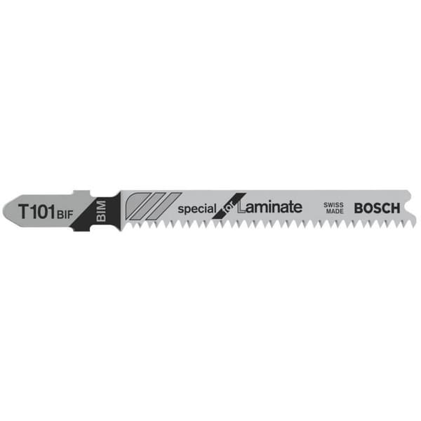 Bosch Accessories 2608636431 Jigsaw blad T 101 BIF, Speciellt för laminat 5 st