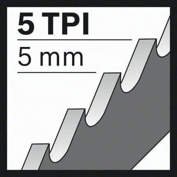 Bosch Accessories 2608650676 S 1531 sabelsågklinga, Top for Wood, 5-pack Sågblad, längd 240 mm 5 st