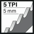 Miniatyrbild 4 av 4: Bosch Accessories 2608650676 S 1531 sabelsågklinga, Top for Wood, 5-pack Sågblad, längd 240 mm 5 st