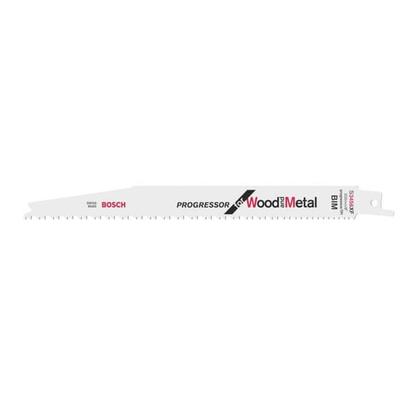 Bosch Accessories 2608654406 Tigersågblad S 3456 XF, Progressor for Wood and Metal, 5-pack Sågblad, längd 200 mm 5 st