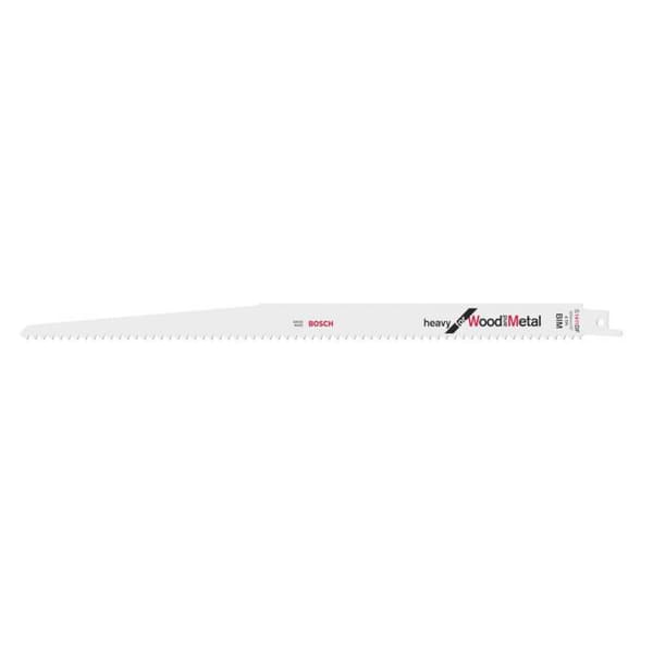 Bosch Accessories 2608654763 S 1411 DF sabelsågklinga, Heavy for Wood and Metal, 5-pack Sågblad, längd 300 mm 5 st