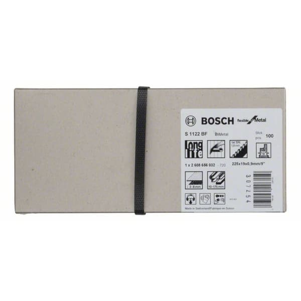 Bosch Accessories 2608656032 Sabelsågblad S 1122 BF, Flexible for Metal, 100-pack 100 st