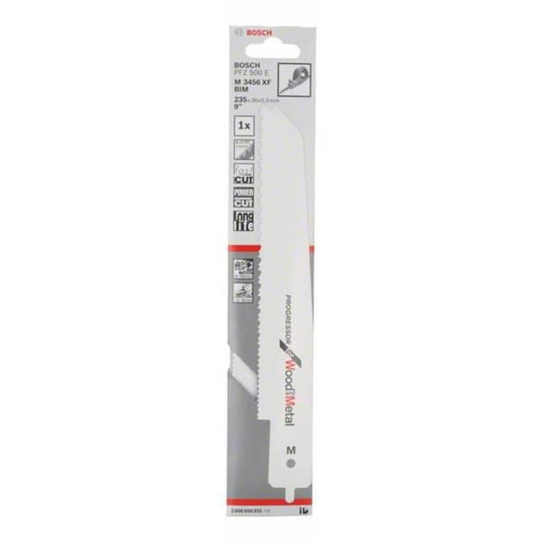 Bosch Accessories 2608656931 Tigersågblad M 3456 XF Progressor for Wood and Metal, för PFZ 500 E. Sågblad, längd 235 mm
